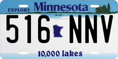 MN license plate 516NNV