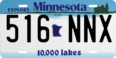 MN license plate 516NNX