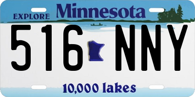 MN license plate 516NNY