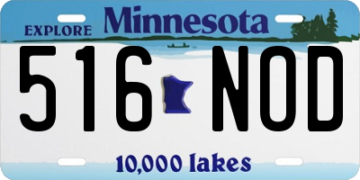 MN license plate 516NOD