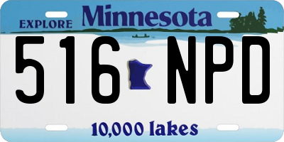 MN license plate 516NPD