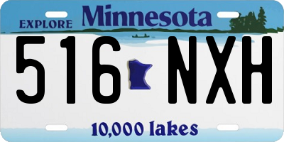 MN license plate 516NXH