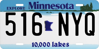 MN license plate 516NYQ