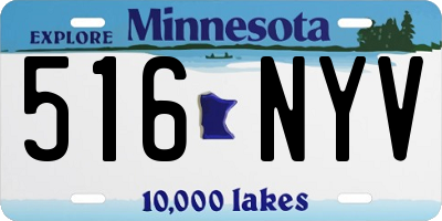 MN license plate 516NYV