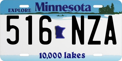 MN license plate 516NZA