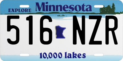 MN license plate 516NZR