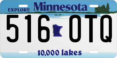 MN license plate 516OTQ
