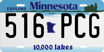 MN license plate 516PCG