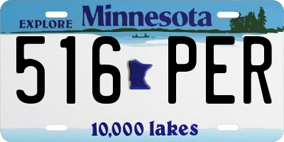 MN license plate 516PER