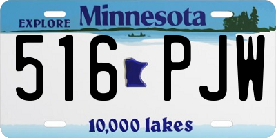 MN license plate 516PJW