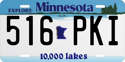 MN license plate 516PKI