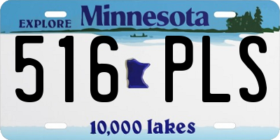 MN license plate 516PLS
