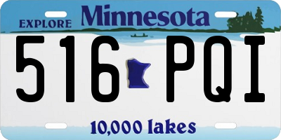 MN license plate 516PQI