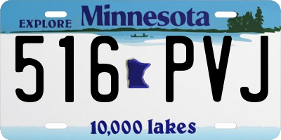 MN license plate 516PVJ