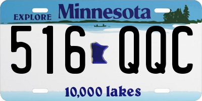 MN license plate 516QQC