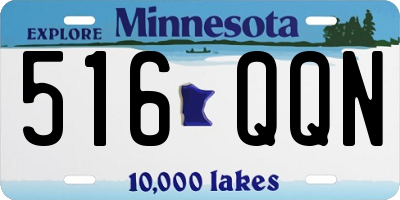 MN license plate 516QQN