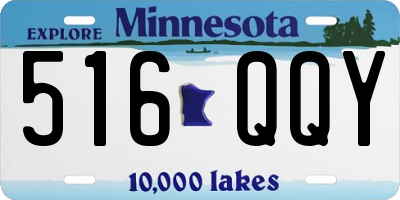 MN license plate 516QQY
