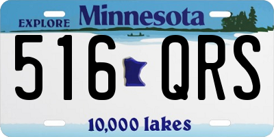 MN license plate 516QRS