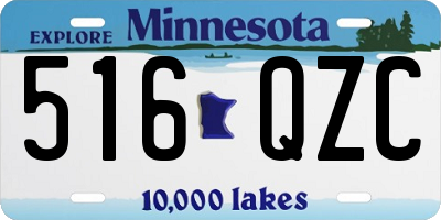 MN license plate 516QZC