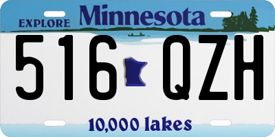 MN license plate 516QZH