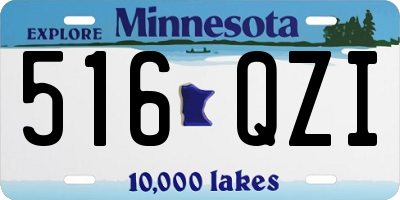 MN license plate 516QZI