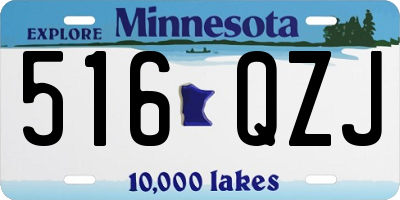 MN license plate 516QZJ