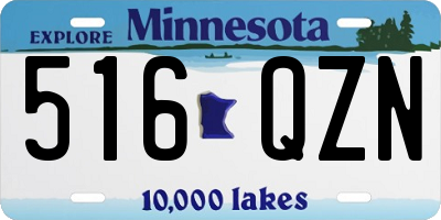 MN license plate 516QZN