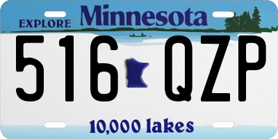 MN license plate 516QZP