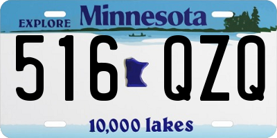 MN license plate 516QZQ