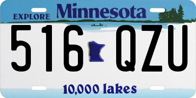 MN license plate 516QZU