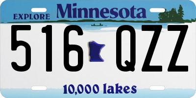 MN license plate 516QZZ