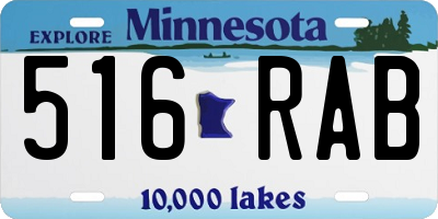 MN license plate 516RAB
