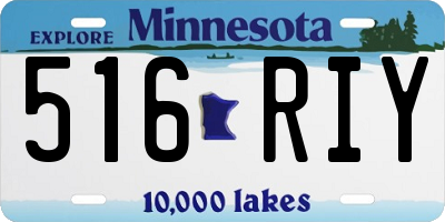 MN license plate 516RIY