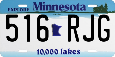 MN license plate 516RJG