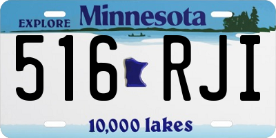 MN license plate 516RJI