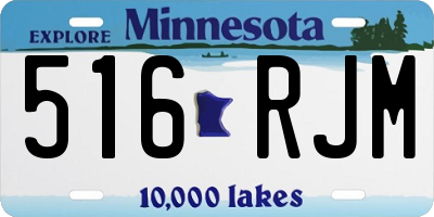 MN license plate 516RJM