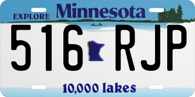 MN license plate 516RJP