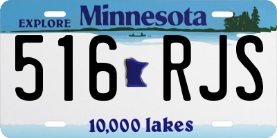 MN license plate 516RJS