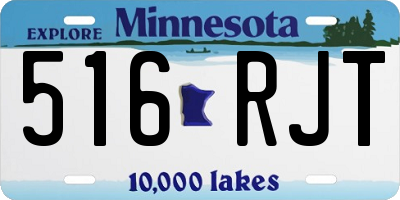 MN license plate 516RJT