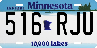 MN license plate 516RJU