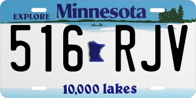 MN license plate 516RJV