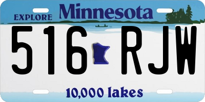 MN license plate 516RJW