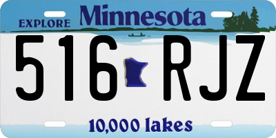 MN license plate 516RJZ