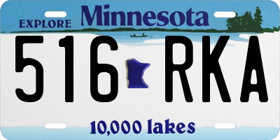 MN license plate 516RKA