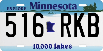 MN license plate 516RKB