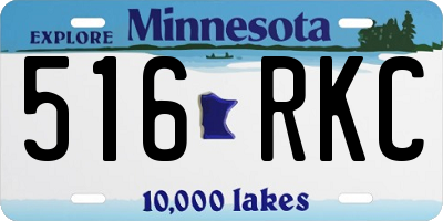 MN license plate 516RKC