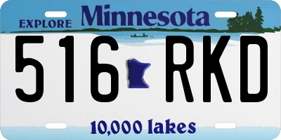 MN license plate 516RKD