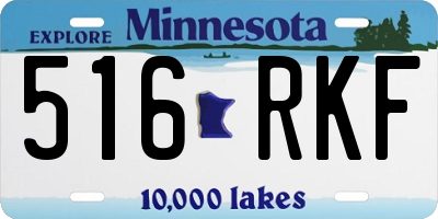 MN license plate 516RKF