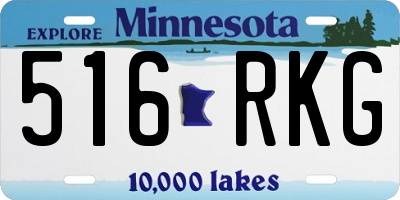 MN license plate 516RKG