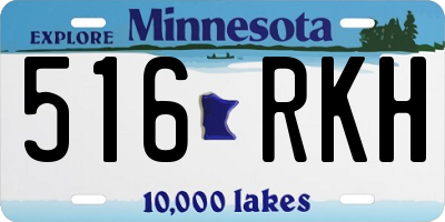 MN license plate 516RKH